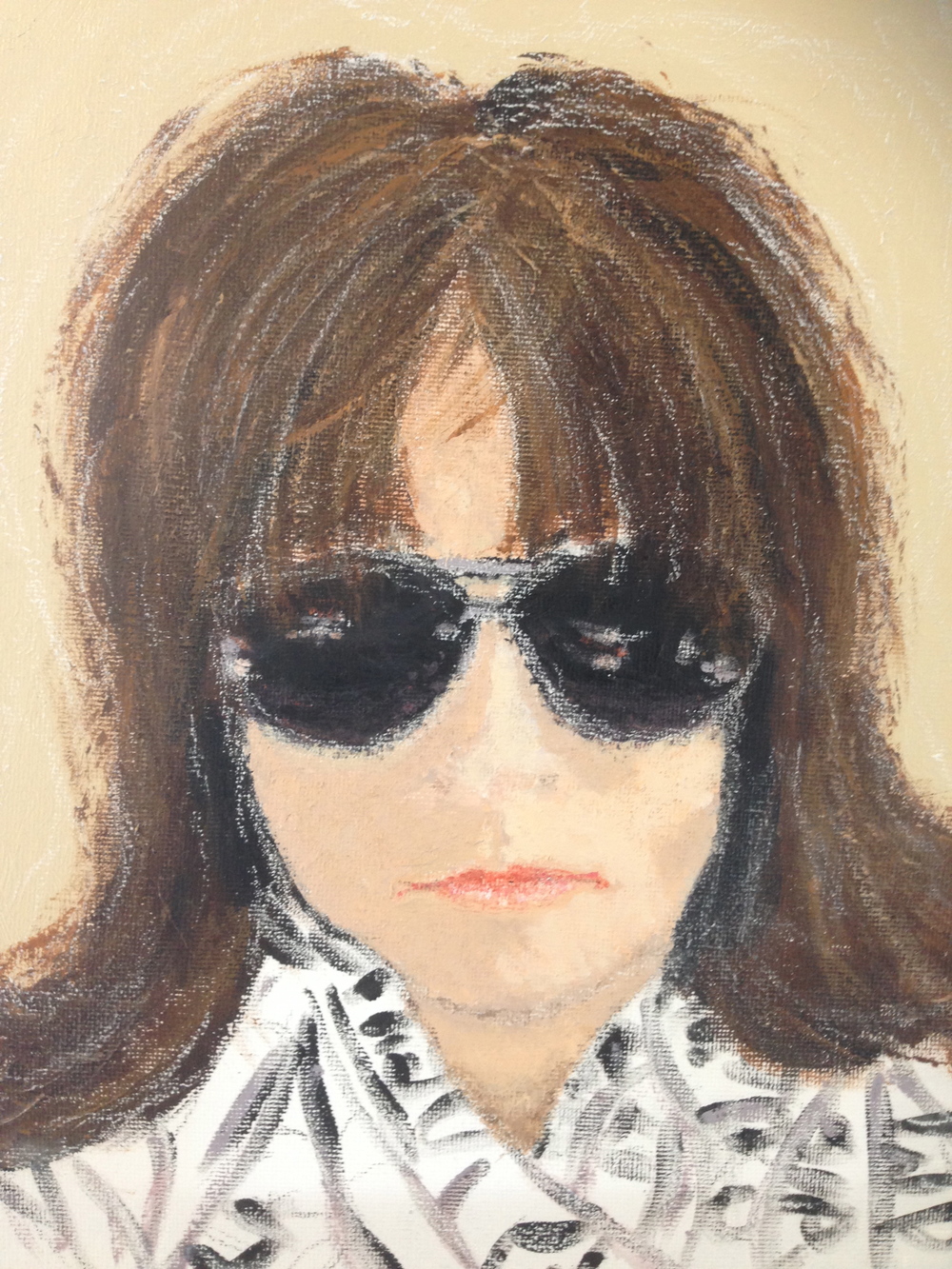 Self-Portrait: Mixed Media on Canvas, April 2014